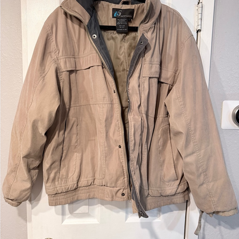 Vintage i5 apparel tan men’s jacket size large